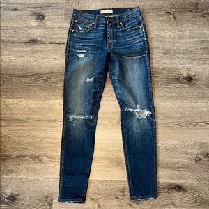 Madewell Distressed Blue Denim Jeans